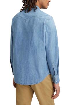 Camisa Levis Barstow Wetern Azul para Hombre