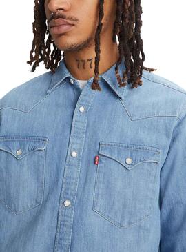 Camisa Levis Barstow Wetern Azul para Hombre