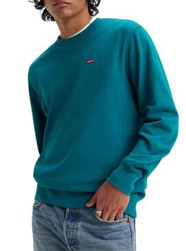 Sudadera Levis New Original Crew Azul para Hombre
