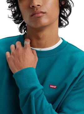 Sudadera Levis New Original Crew Azul para Hombre
