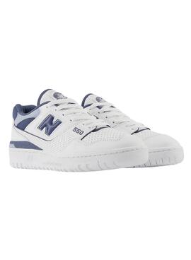 Zapatillas New Balance BB550 Blanco Azul Mujer