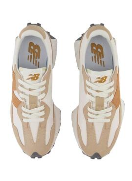 Zapatillas New Balance 327 Blanco Beige Mujer