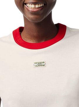 Camiseta Lacoste Tennis Insignia Blanco Mujer