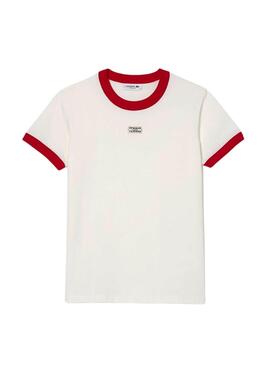 Camiseta Lacoste Tennis Insignia Blanco Mujer