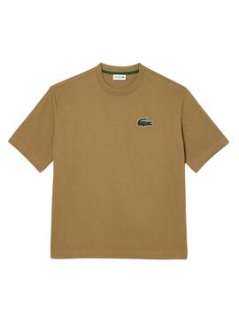 Camiseta Lacoste Loose Fit Eco Marrón Hombre Mujer