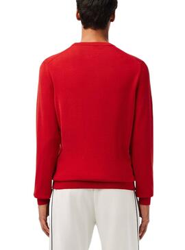 Jersey Lacoste Tricot Rojo para Hombre