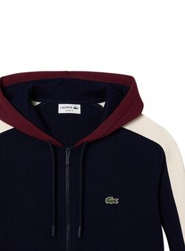 Sudadera Lacoste Jogger Cremallera Marino Hombre 