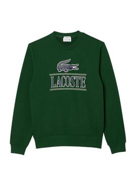 Sudadera Lacoste Bandera 3D Verde Hombre Mujer