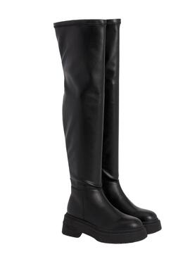 Botas Tommy Jeans Over The Knee Negro Mujer