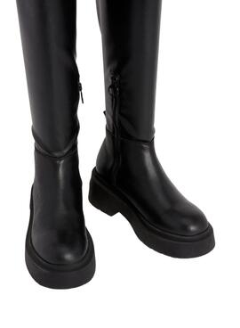 Botas Tommy Jeans Over The Knee Negro Mujer