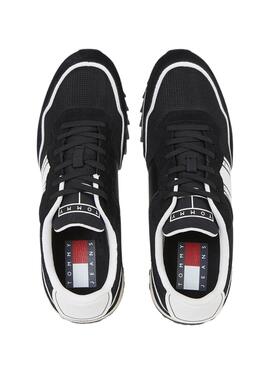 Zapatillas Tommy Jeans Runner Mix Negro Hombre