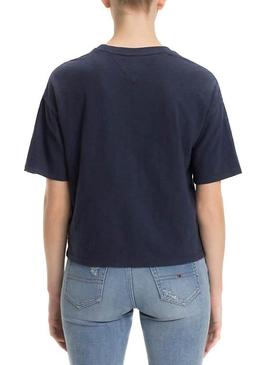 Camiseta Tommy Jeans Boxy New York Azul