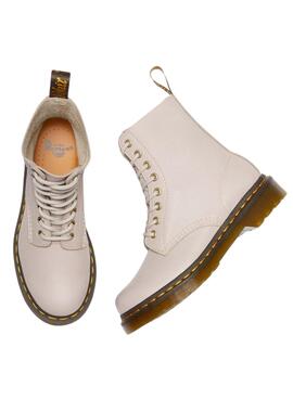 Botas Dr Martens 1460 Pascal Vintage Beige Mujer