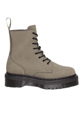 Botas Dr Martens Jadon Nickel Gris Para Mujer