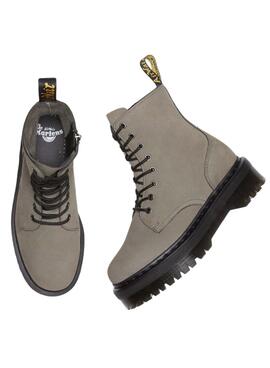 Botas Dr Martens Jadon Nickel Gris Para Mujer