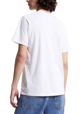 Camiseta Tommy Jeans Entry Concert Blanco Hombre