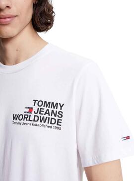 Camiseta Tommy Jeans Entry Concert Blanco Hombre