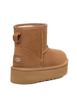 Botas UGG Classic Mini Platform Marrón Para Niña