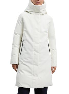Chaqueta Ecoalf Makalu Blanco Para Mujer