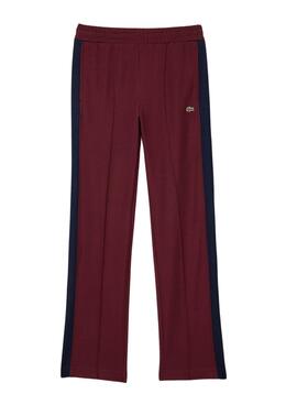 Pantalón Lacoste Paris Interlock Granate Mujer