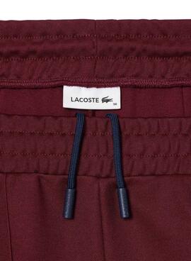 Pantalón Lacoste Paris Interlock Granate Mujer