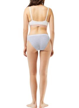 Pack 3 Braguitas Lacoste Culotte Gris Para Mujer