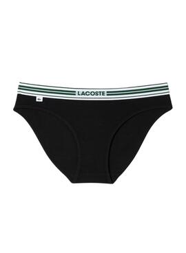 Braguita Lacoste Heritage Negro Para Mujer