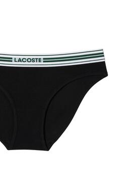 Braguita Lacoste Heritage Negro Para Mujer