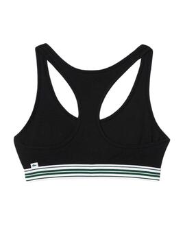 Bralette Lacoste Heritage Negro Para Mujer