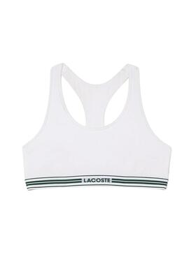 Bralette Lacoste Heritage Blanco Para Mujer