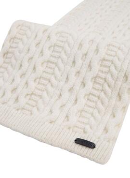 Bufanda Pepe Jeans Zallis De Punto Beige Para Niña