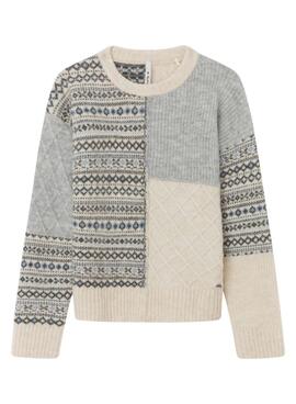 Jersey Pepe Jeans Viri Patchwork Jacquard Niña