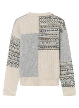 Jersey Pepe Jeans Viri Patchwork Jacquard Niña