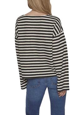 Jersey Vila Vihimlas Rayas Negro Para Mujer