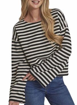 Jersey Vila Vihimlas Rayas Negro Para Mujer