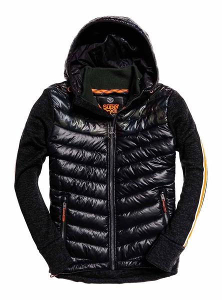 Chaqueta Superdry Hybrid Chevron Negro Hombre