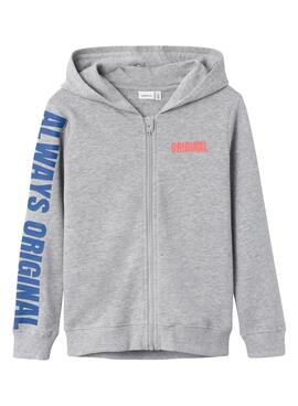 Sudadera Name It Lucas Gris Para Niño