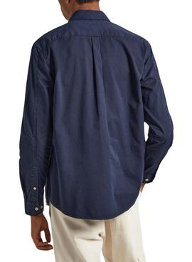 Camisa Pepe Jeans Crail Marino Para Hombre