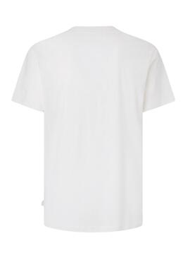 Camiseta Pepe Jeans Kenelm Blanco Para Hombre