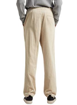 Pantalones Pepe Jeans Alban Pana Beige Para Hombre