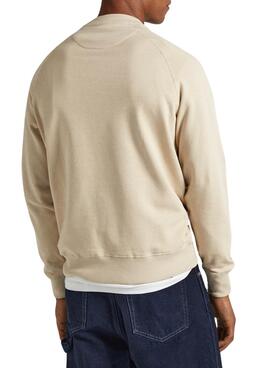 Sudadera Pepe Jeans Mun Beige Para Hombre