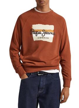 Sudadera Pepe Jeans Mun Naranja Para Hombre