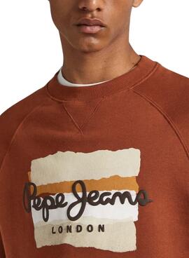 Sudadera Pepe Jeans Mun Naranja Para Hombre