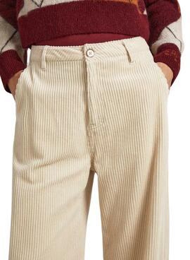 Pantalones Chinos Pepe Jeans Cecilia Pana Beige