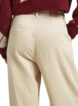 Pantalones Chinos Pepe Jeans Cecilia Pana Beige