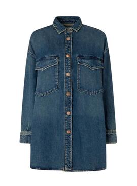 Camisa Pepe Jeans Audrey Vintage Denim Para Mujer