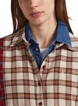 Camisa Pepe Jeans Kaino Cuadros Para Mujer