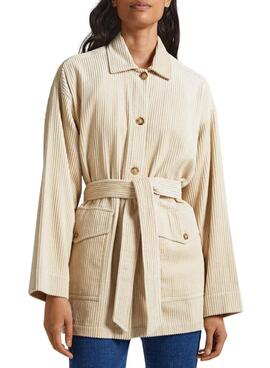 Sobrecamisa Pepe Jeans Pana Kelsey Beige Mujer