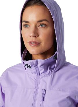 Chaqueta Helly Hansen Midlayer Crew Morado Mujer