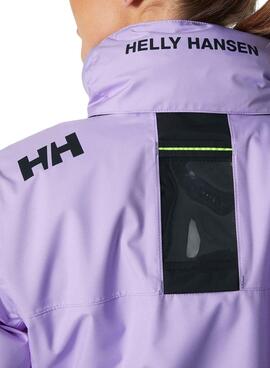 Chaqueta Helly Hansen Midlayer Crew Morado Mujer